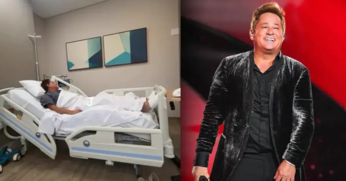 Cantor Leonardo enfrenta gastroenterite e tranquiliza fãs sobre sua saúde.