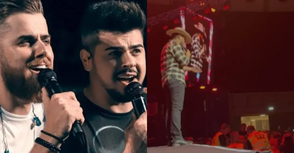 Show da dupla sertaneja Zé Neto e Cristiano é interrompido após mulher ser agredida.
