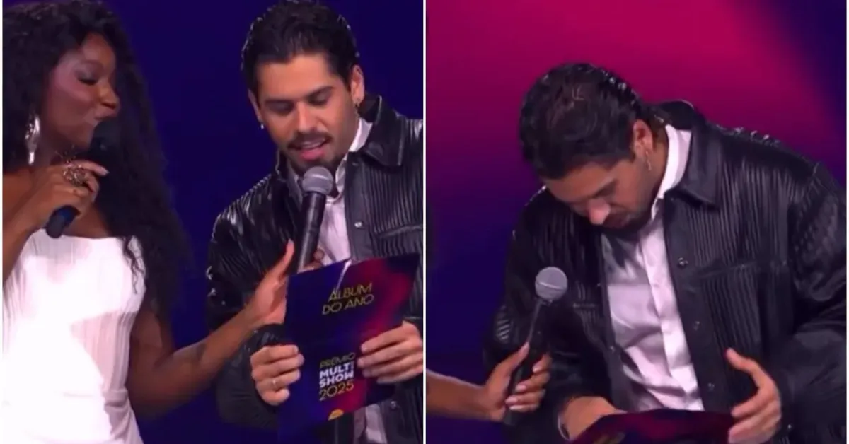 Zé Felipe no Prêmio Multishow 2025.