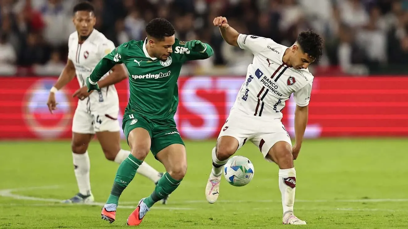 Palmeiras não viu a cor da bola contra a LDU