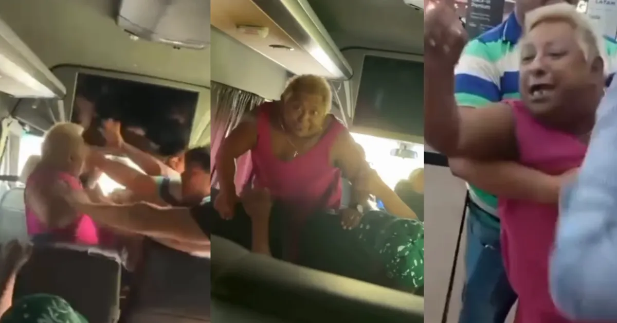 A influenciadora fez grande confusão em aeroporto; agressões ocorreram na van