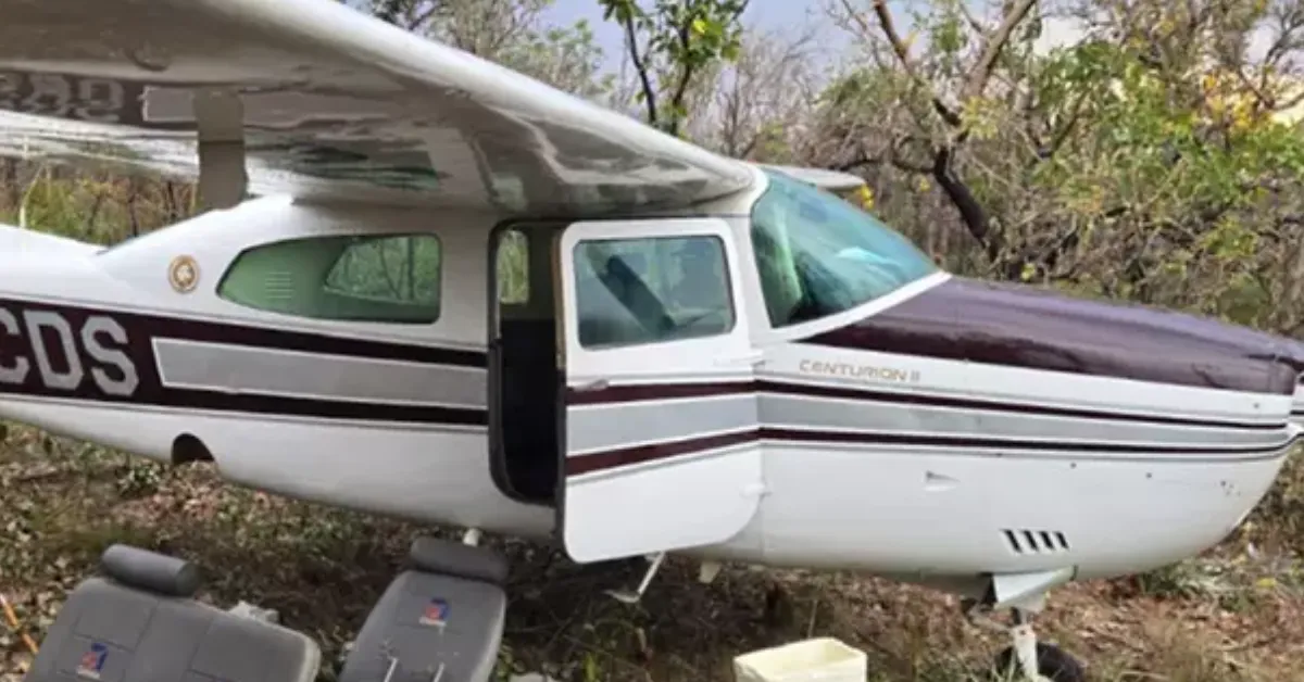 O avião modelo Cessna 210 foi recuperado na Bolívia