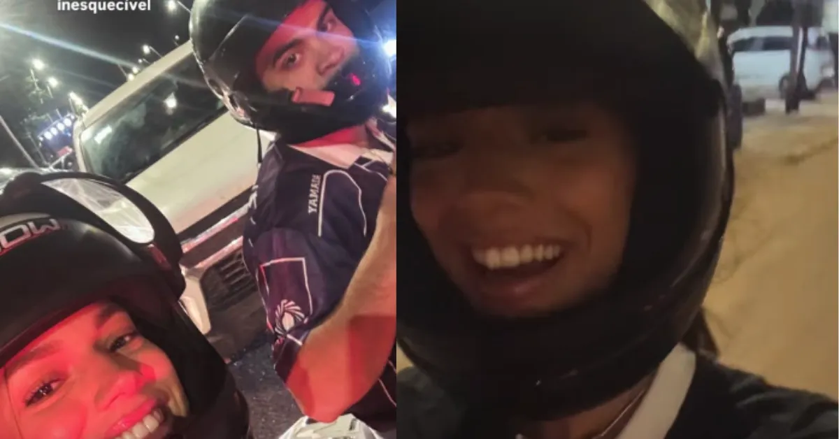 Alane mostrou usa ida de Moto Uber ao Mangueirão