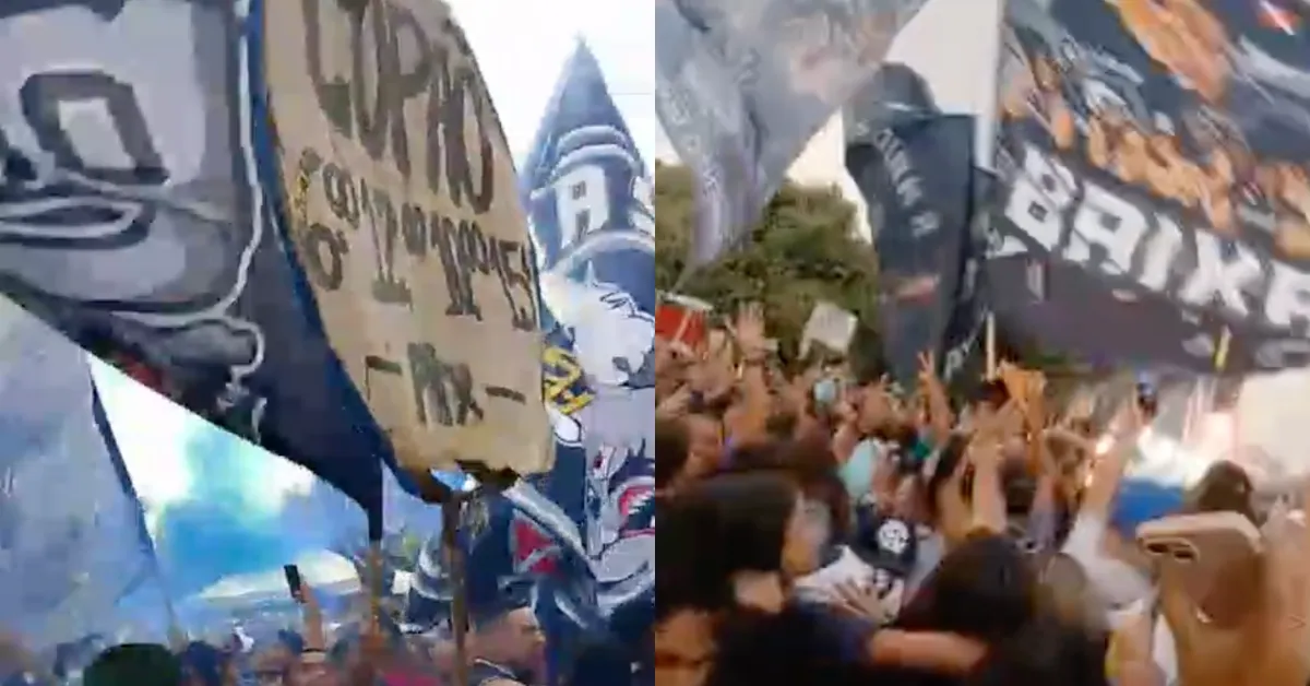 Vídeos obtidos pelo DOL mostram um grande público de diferentes idades, com bandeirões, camisas do clube e muita vibração a cada lance
