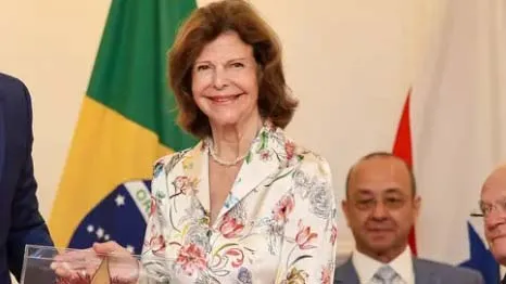 Rainha da Suécia está encantada com Belém