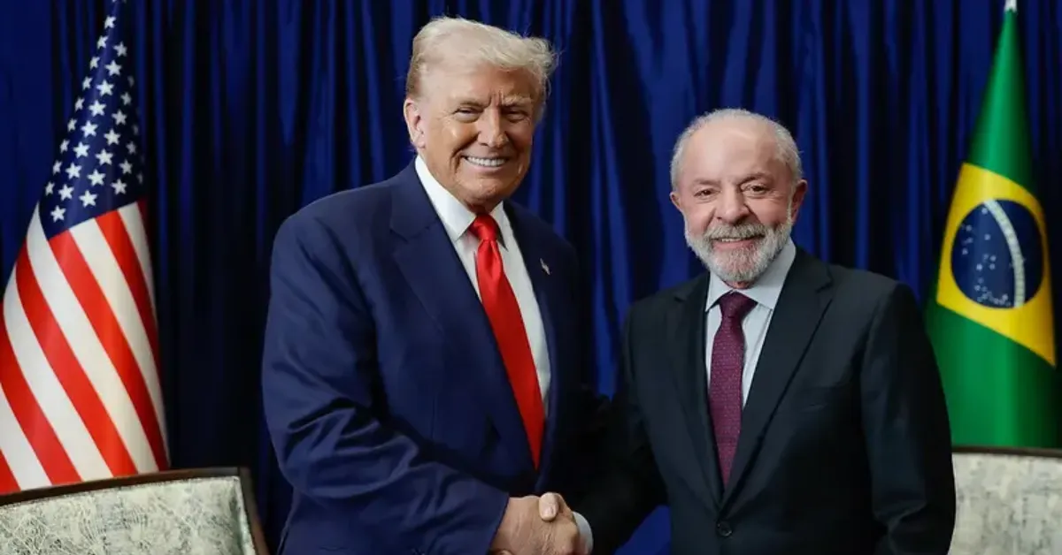 Trump e Lula em encontro para debater tarifaço sobre o Brasil