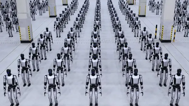 Produção em grande escala dos robôs humanoides