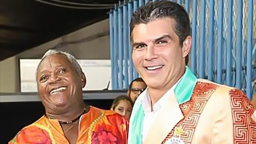 Mestre Damasceno e o governador do Pará, Helder Barbalho.