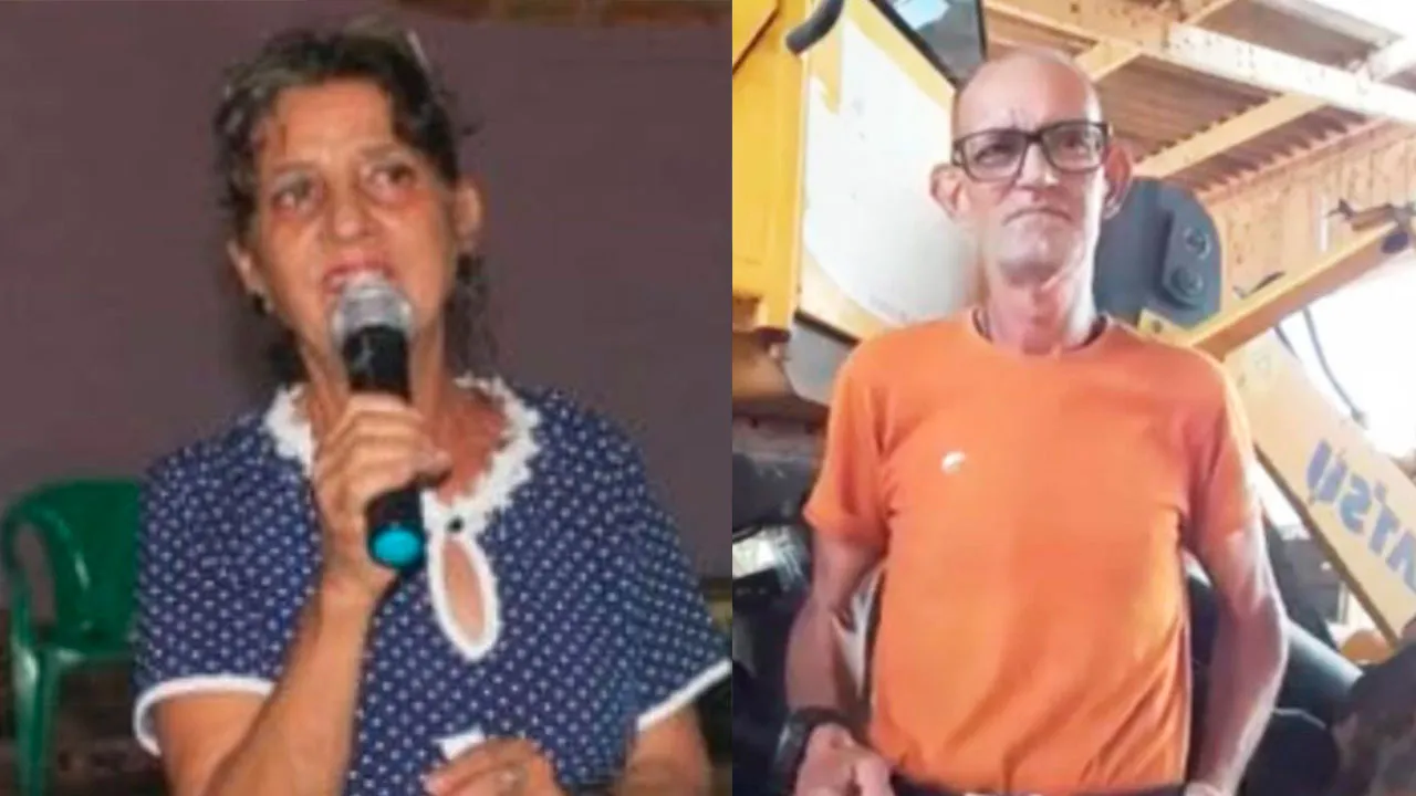 Os irmãos Júlio Cézar, de 62 anos, e Vera Regina, de 65 encontrados mortos dentro de sua casa