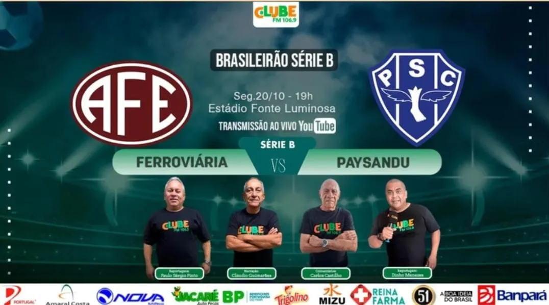 Acompanhe tudo pela Rádio Clube