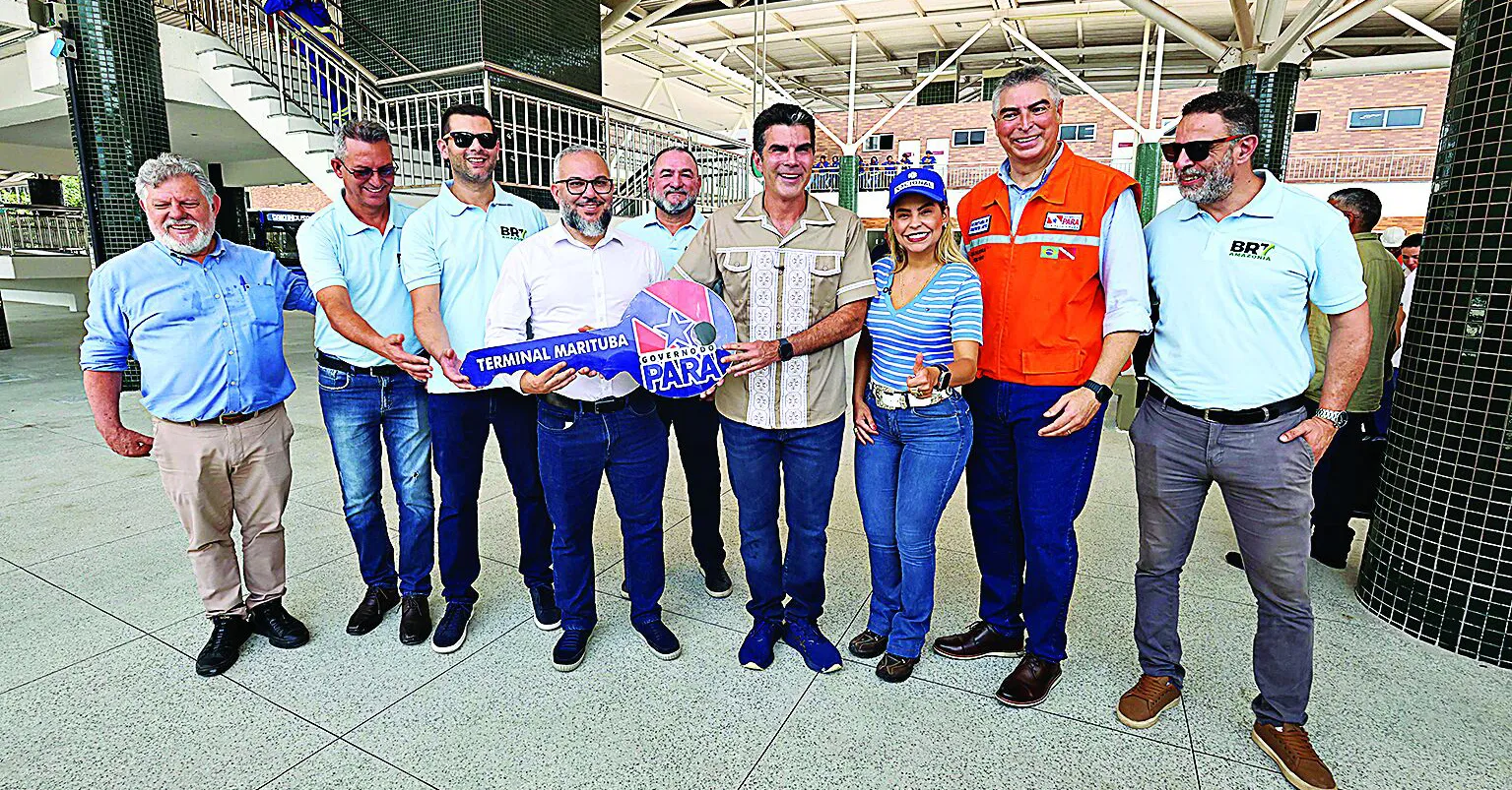 O governador Helder Barbalho vistoriou as obras do terminal, que beneficiária os usuários da RMB