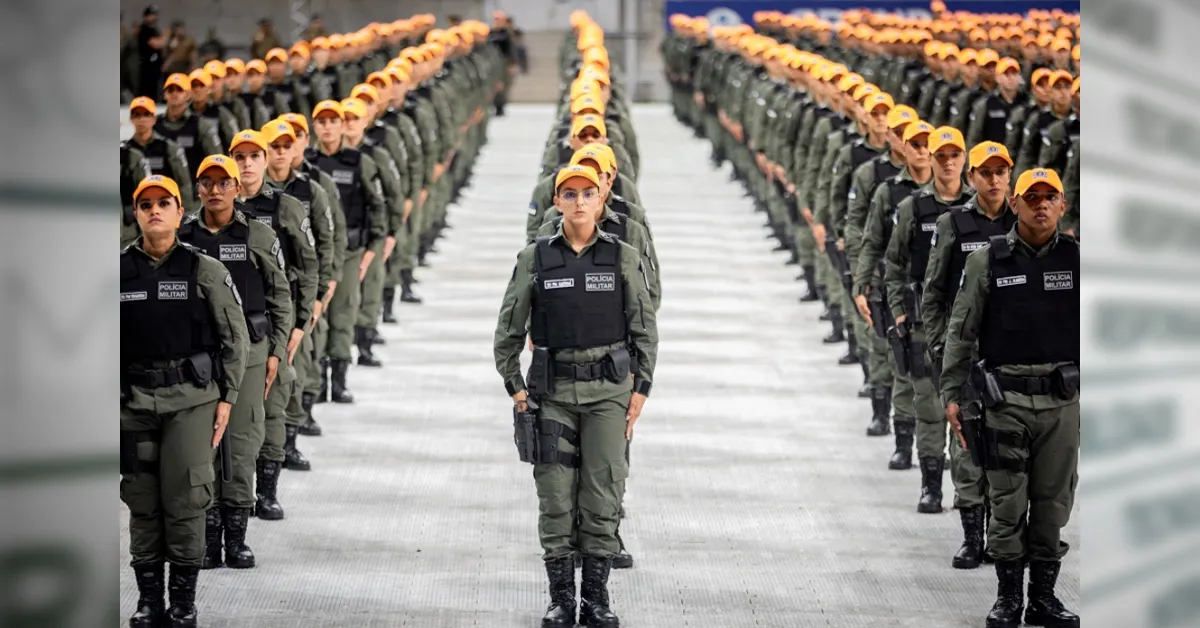 No último dia 12 de agosto, de 2.299 policiais militares se formaram em Pernambuco.