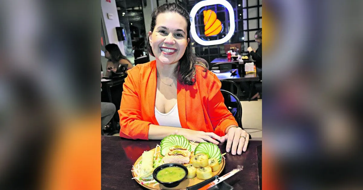 Natasha Paiva diz que o Sushi Boulevard, um dos participantes, oferta um combo chamado Fusão Amazônica