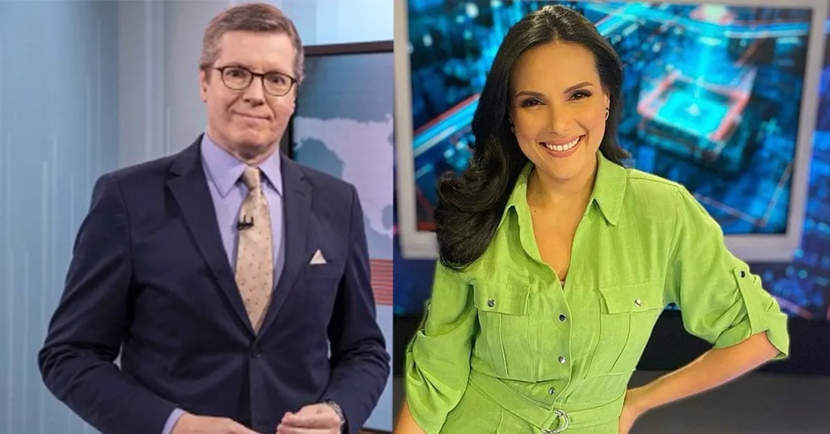 Jornalista da CNN Brasil Márcio Gomes e a jornalista paraense Márcia Dantas