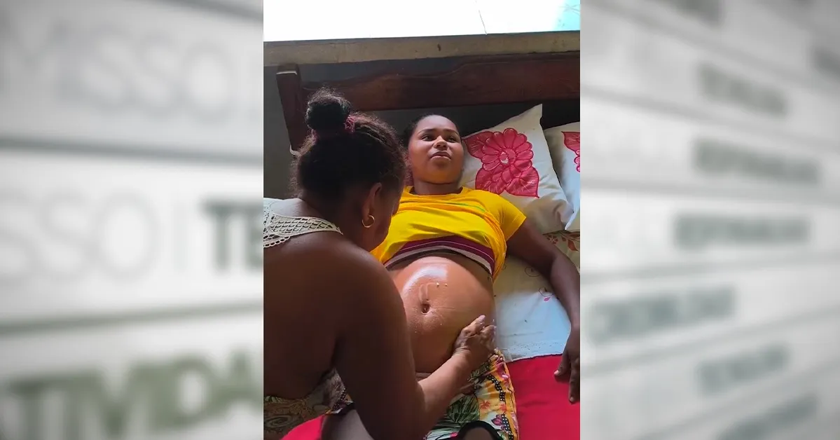 "Puxar Barriga" é uma técnica muito popular entre os povos da Amazônia