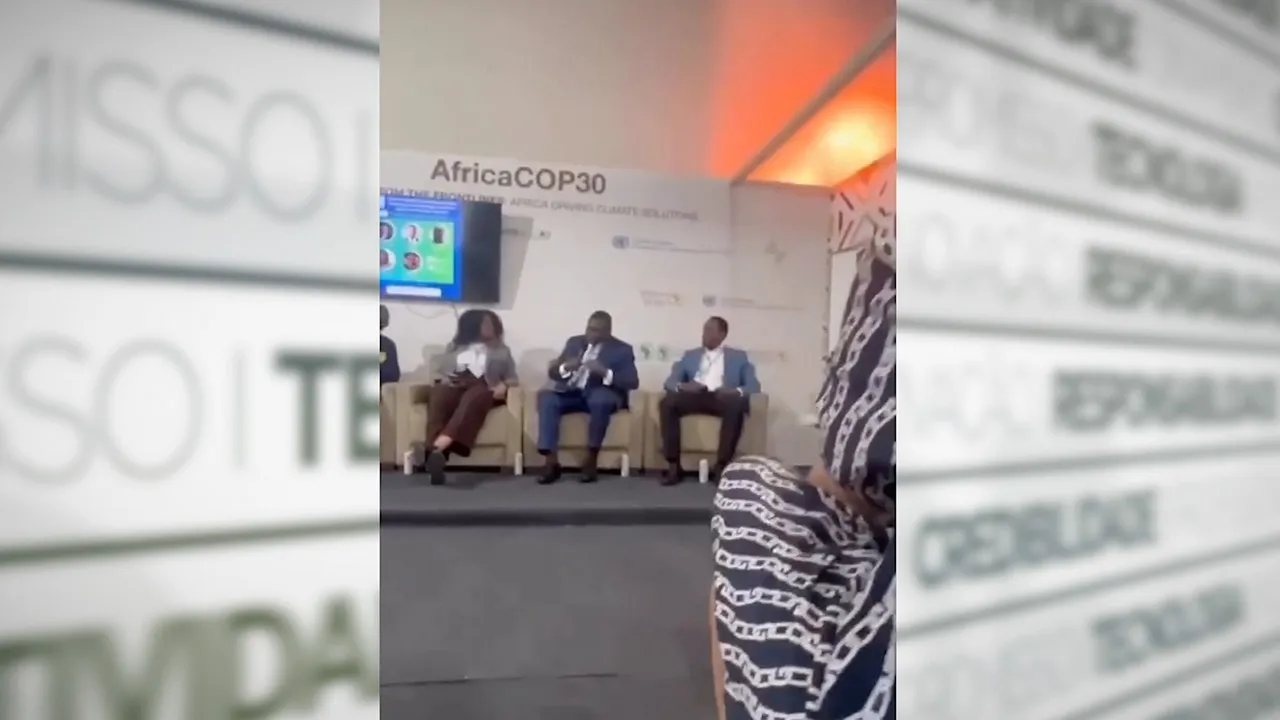 Incêndio teve início no pavilhão East African Community, da África.