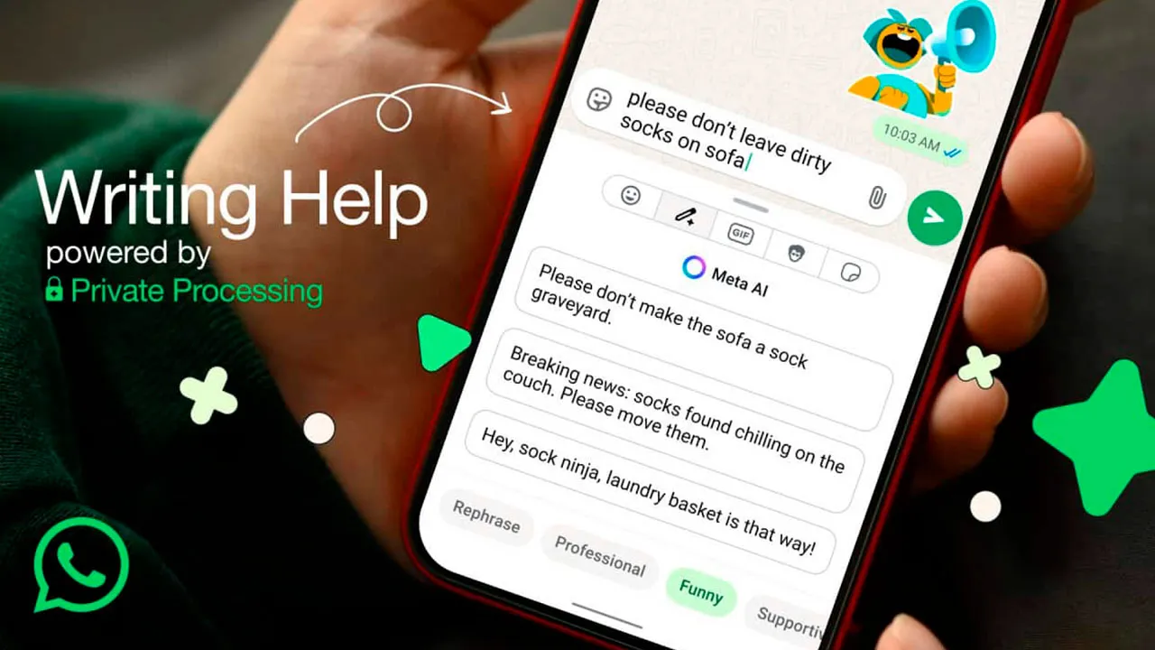 WhatsApp anunciou o lançamento do recurso Writing Help