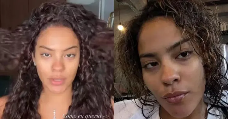 Bella Campos compartilhou nas redes sociais o resultado da transformação inspirada em Zendaya, mas confessou que o novo cabelo não saiu como esperava.