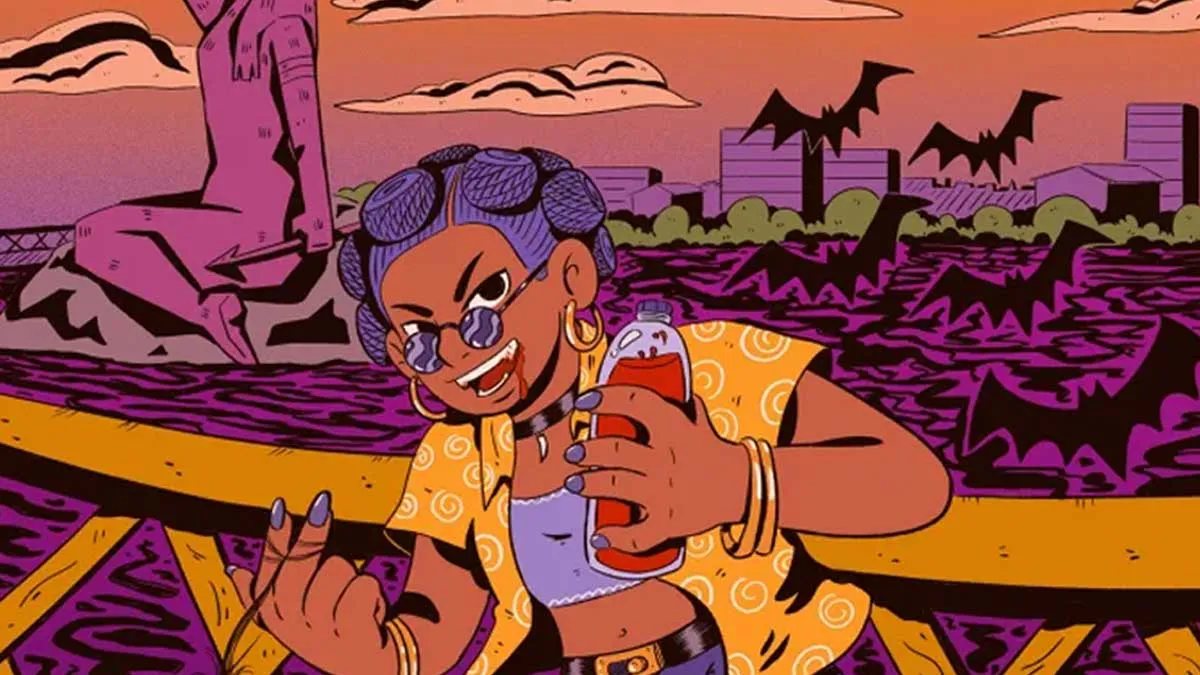 Detalhe de capa de “Vá pela Sombra” destaca clima sombrio e o encontro criativo entre artistas do Norte e Nordeste.