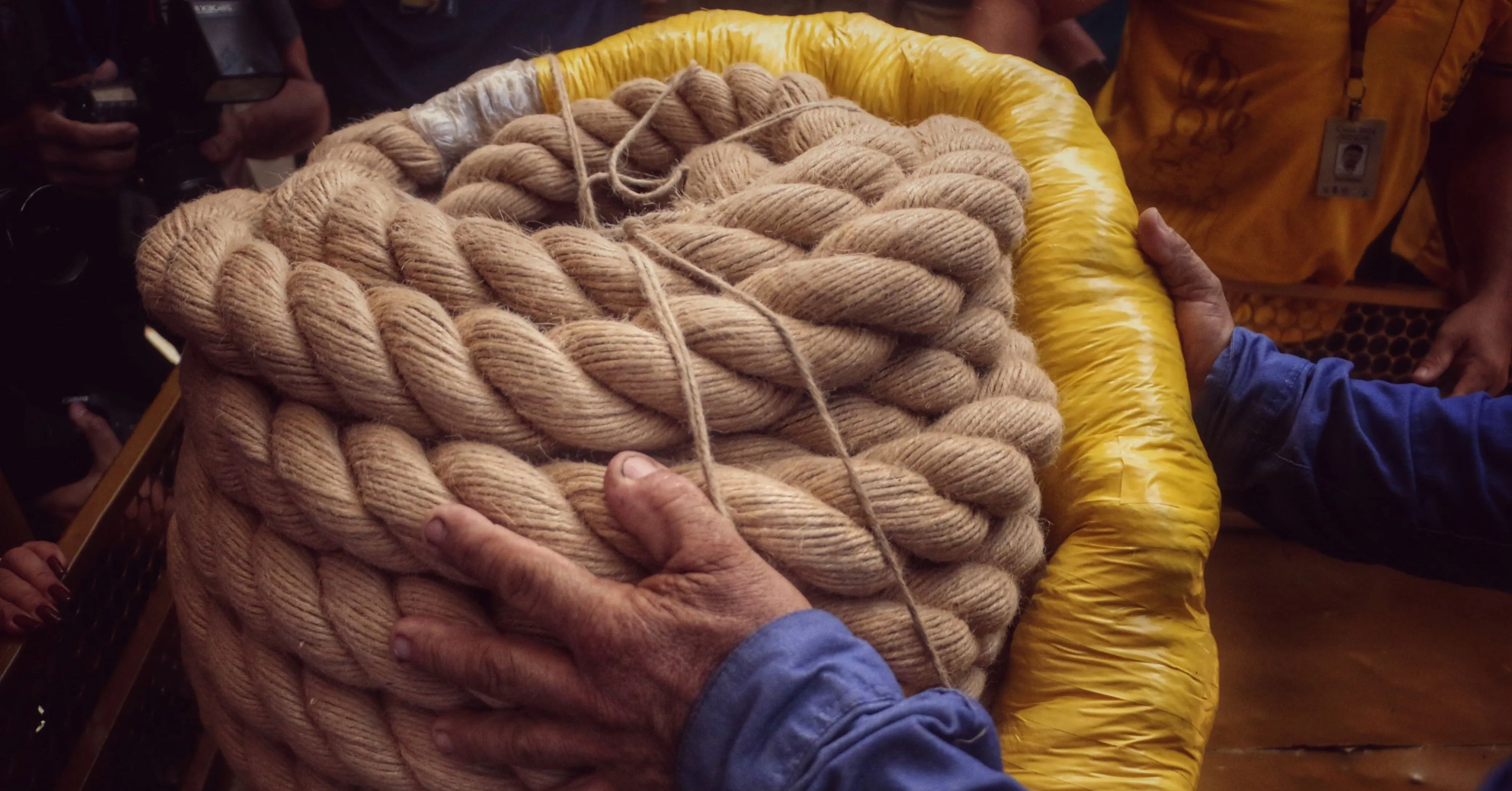 Confeccionada com fibras de malva cultivadas por famílias paraenses, a corda do Círio une tradição e produção local na festividade.