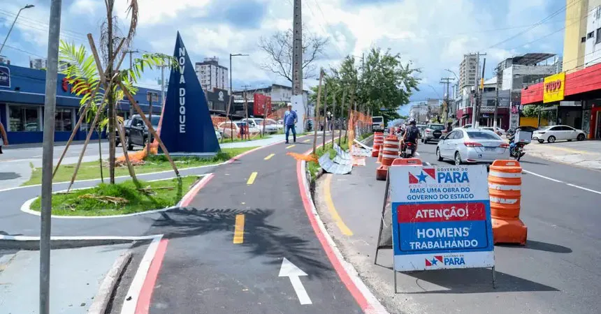 Trecho da Av. Duque de Caxias terá bloqueio noturno para avanço das obras de requalificação em Belém, parte dos preparativos para a COP30.
