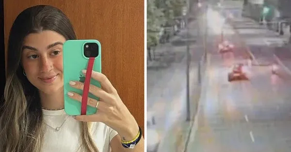 Estagiária da TV Record e estudante de jornalismo, Bruna sofreu descarga elétrica após descer do veículo