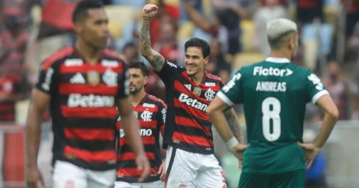 Pedro foi o destaque do Flamengo na vitória por 3 a 1 sobre o Palmeiras