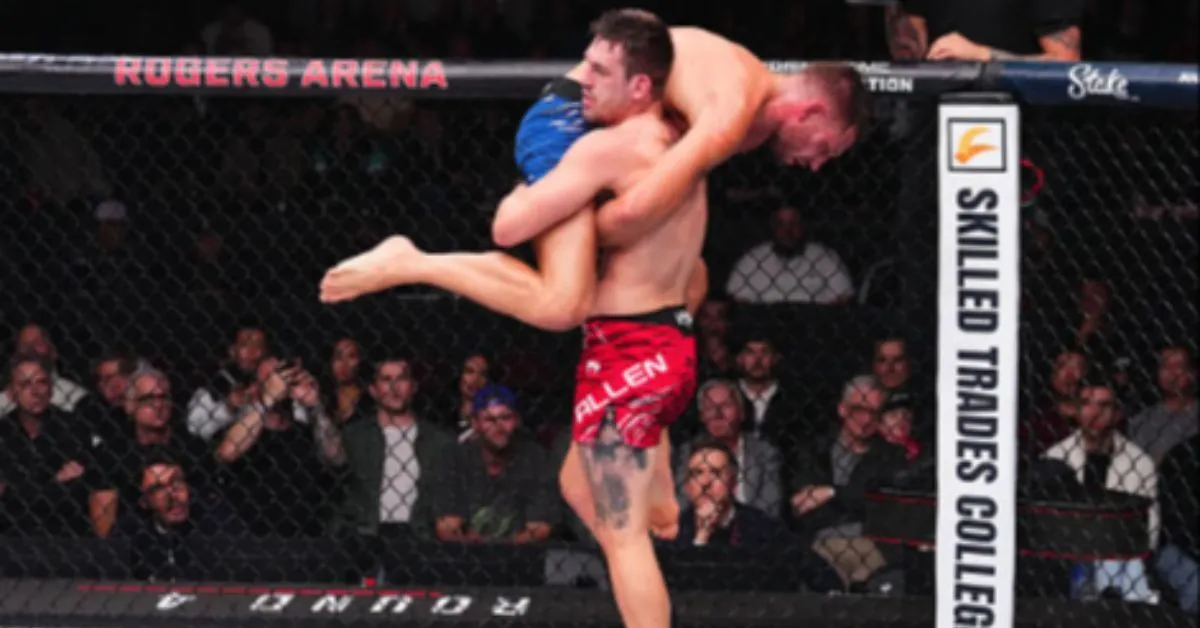 UFC Vancouver: Brendan Allen brilha com nocaute técnico e brasileiros se destacam em grande evento no Canadá