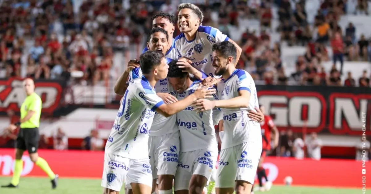 Paysandu é rebaixado para a Série C após derrota de virada para o Atlético Goianiense