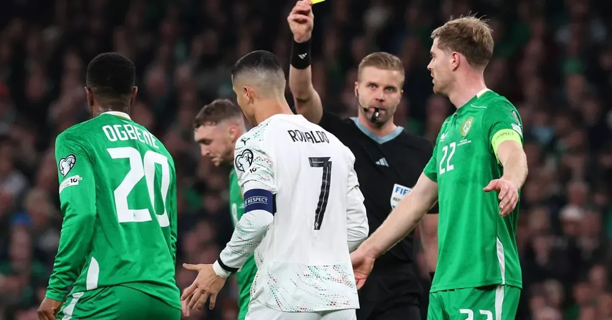 Cristiano Ronaldo expulso por agressão