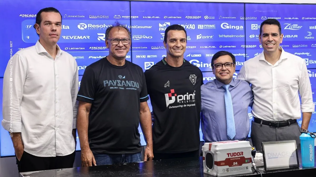 Paysandu apresenta Júnior Rocha como novo técnico para a reconstrução após rebaixamento