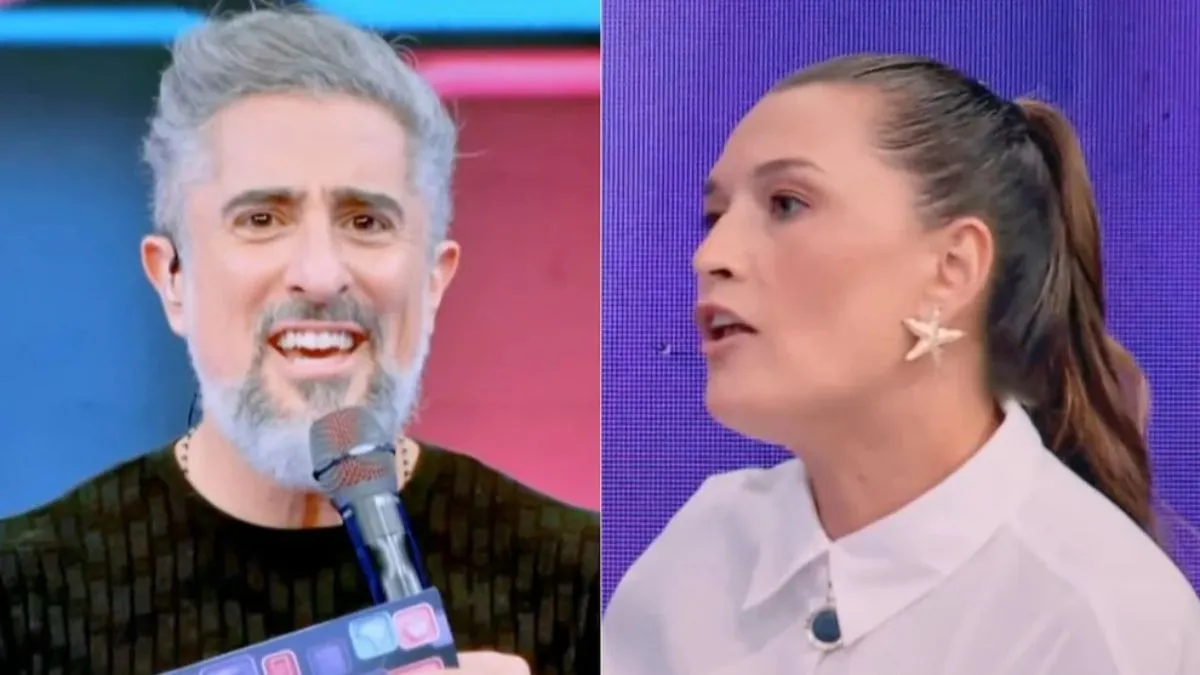 Ana Thaís Matos soltou  verbo e assustou o apresentador.