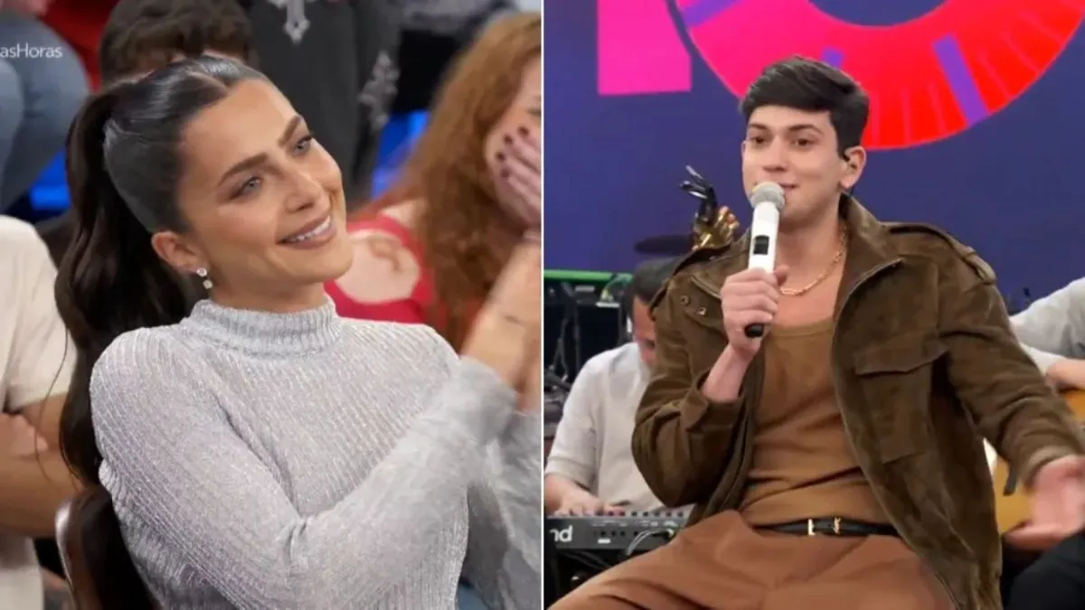 Jade Picon foi surpreendida com fala de Léo Foguete sobre ela.