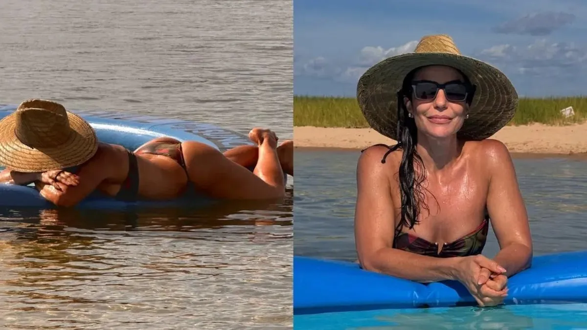 Diversas personalidades reagiram positivamente às imagens da cantora em momento relax.