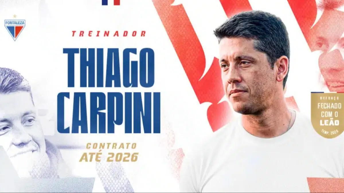 Fortaleza anuncia Thiago Carpini como novo técnico após saída de Martin Palermo