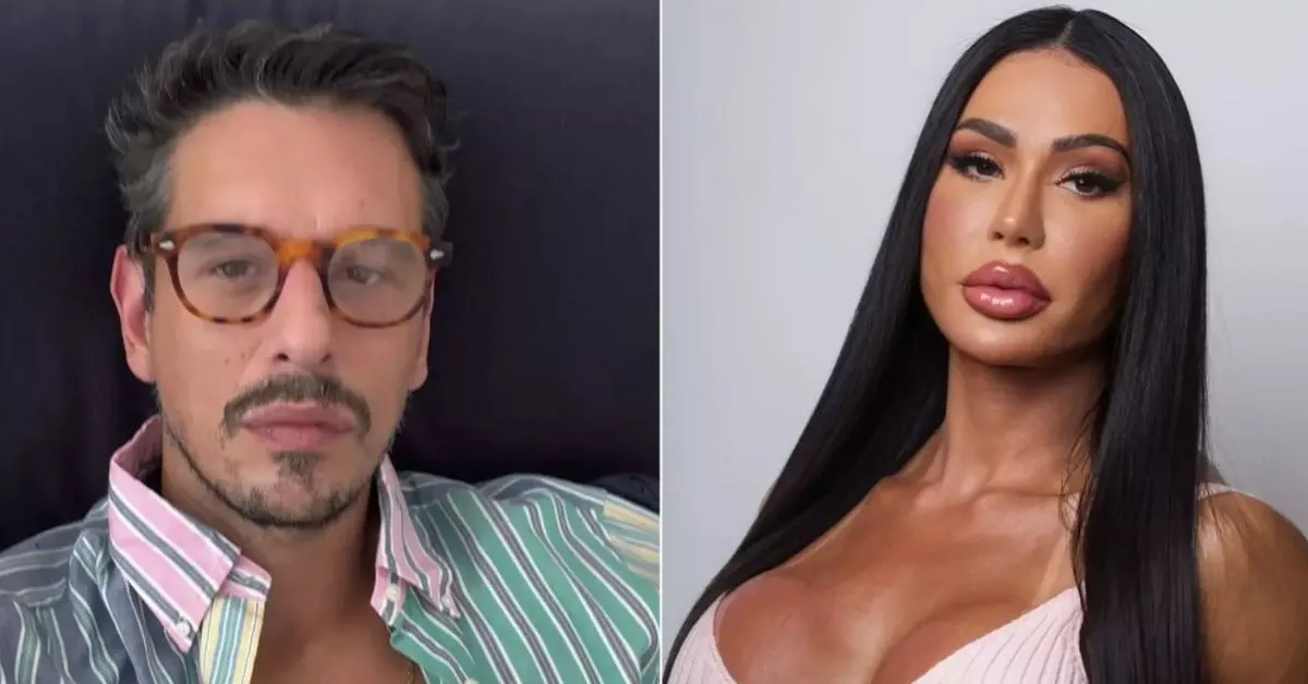 Ator comentou as conversas íntimas vazadas com a influenciadora.