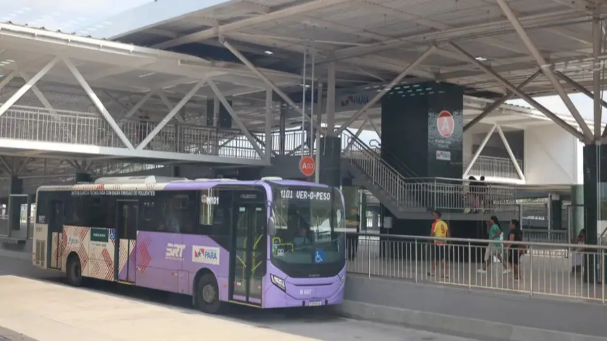 BRT Metropolitano em operação na Região Metropolitana de Belém, oferecendo transporte integrado, seguro e com tarifa única de R$4,60.