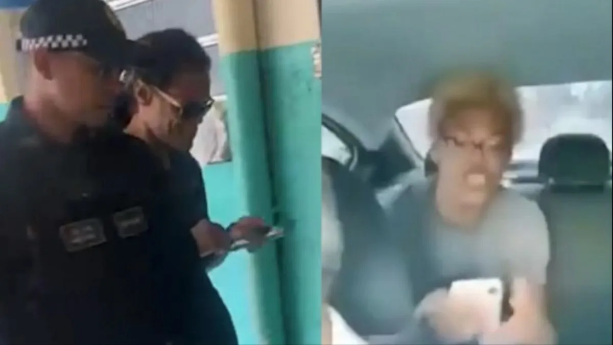 O professor nas duas situações em que teria surtado