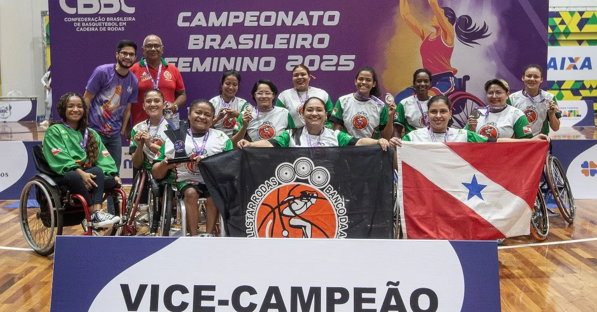 All Star Rodas Pará conquista vice-campeonato no Campeonato Brasileiro Feminino de Basquete em Cadeira de Rodas 2025