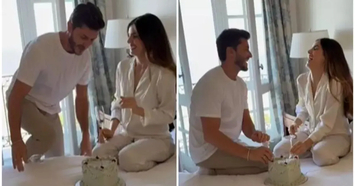 Camila Queiroz e Klebber Toledo estão juntos desde 2016.