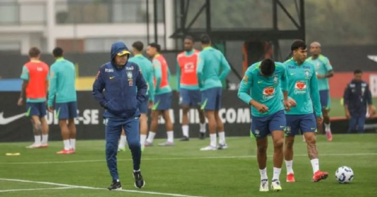 Ancelotti finaliza preparação da seleção brasileira para duelo contra o Chile nas eliminatórias da Copa-2026