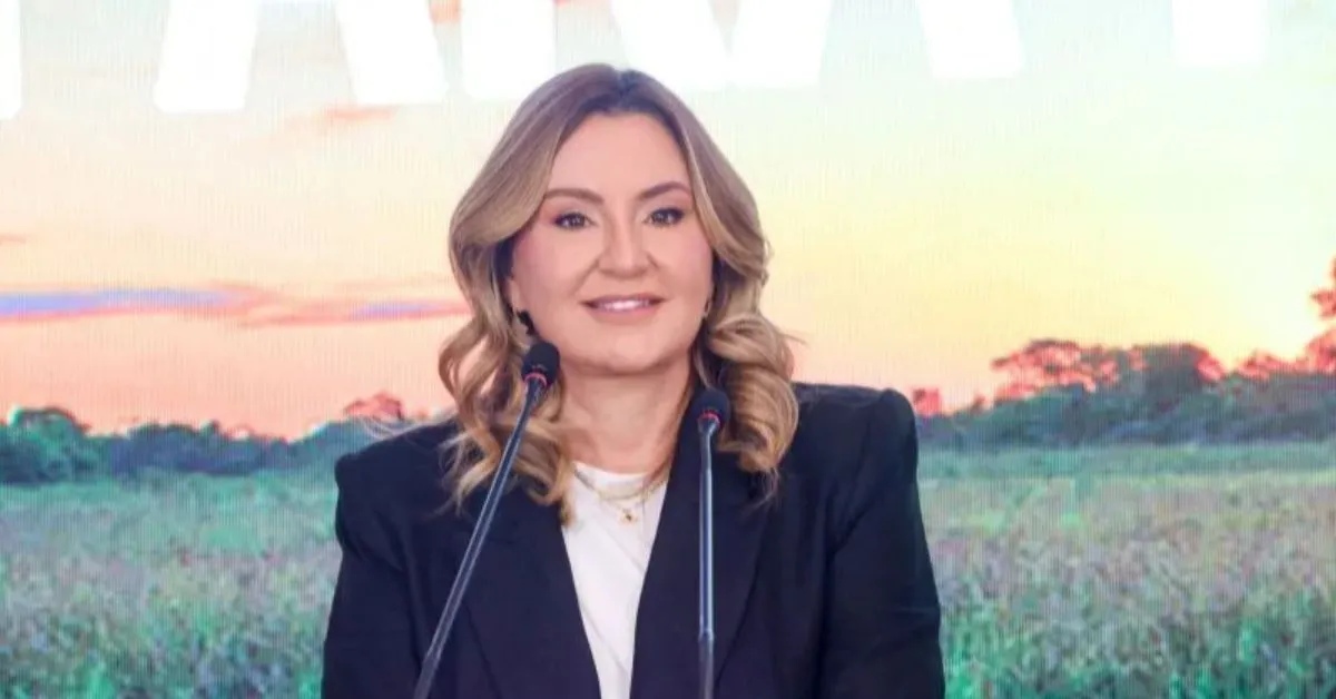 Hana Ghassan, vice-governadora do Pará, lidera as intenções de voto para o governo do estado em todos os cenários apresentados pela pesquisa AtlasIntel.
