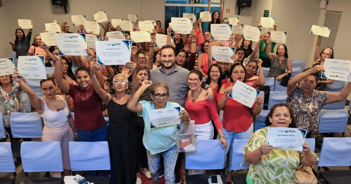Empreendedoras se inscrevem em cursos gratuitos na sede da Sedcon, em Belém, como preparação para as oportunidades da COP 30.