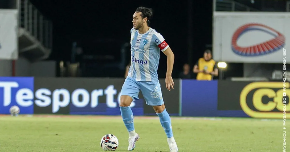 Leandro Vilela mais uma vez desfalca o Paysandu devido a suspensão por cartões