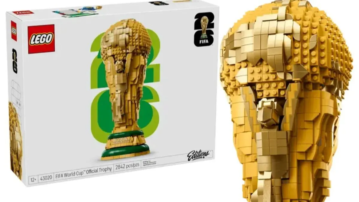 Imagem ilustrativa da notícia: LEGO lança réplica da taça da Copa do Mundo para fãs de futebol