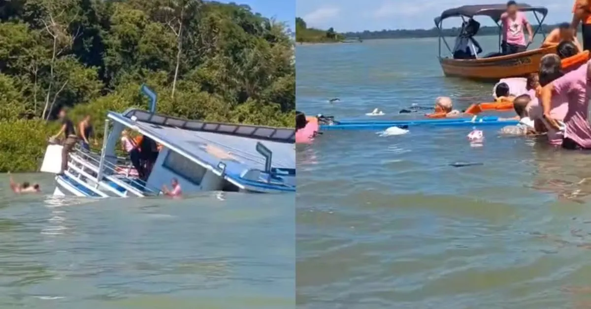 Cerva de 70 pessoas participaram do evento, mas nem todas estavam na embarcação
