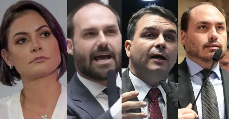 Em crise aberta no clã Bolsonaro, Michelle rebateu ataques dos enteados e afirmou ter "direito de discordar" em defesa da família.