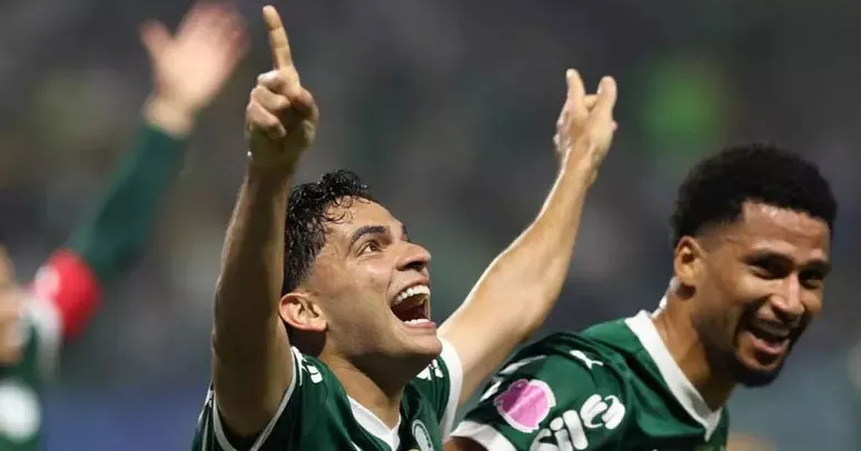 Bruno Rodrigues comemora seu primeiro gol pelo Palmeiras após quase dois anos longe dos gramados.