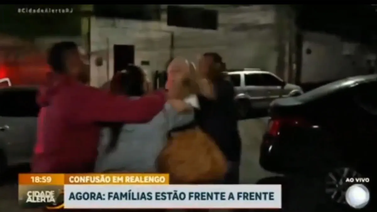 Imagem ilustrativa da notícia: Reportagem sobre triângulo amoroso termina em pancadaria ao vivo