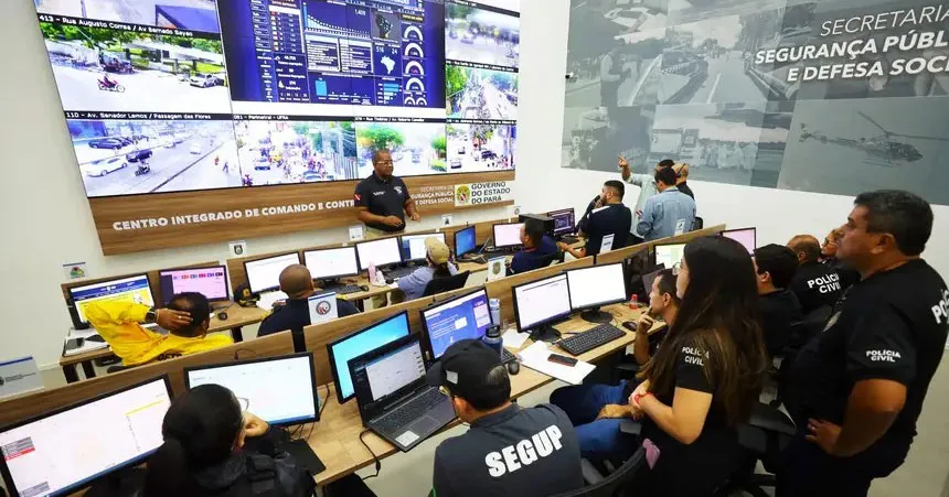 Drones, câmeras corporais, totens de segurança e sistemas avançados de monitoramento reforçam as operações policiais e serviços de fiscalização no Pará.